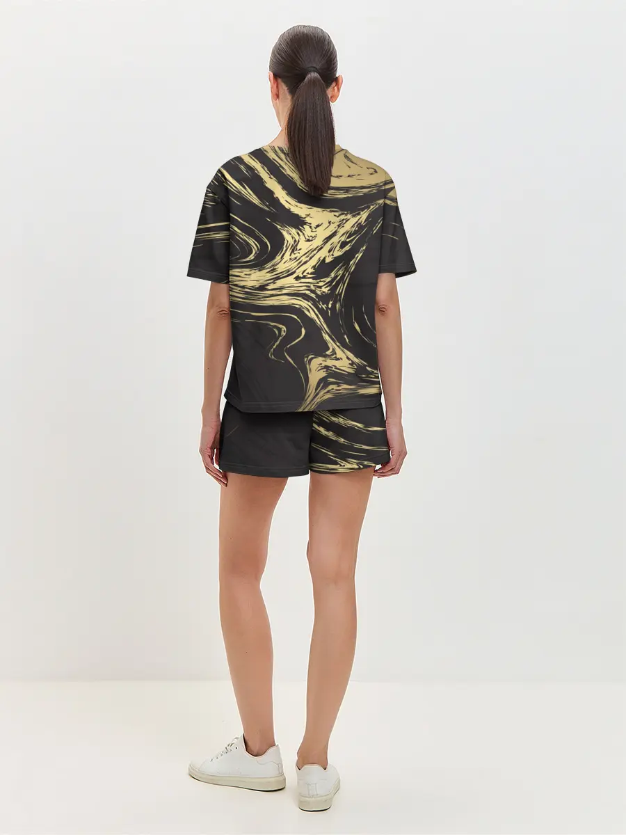 Женская пижама с шортами / Золотые реки