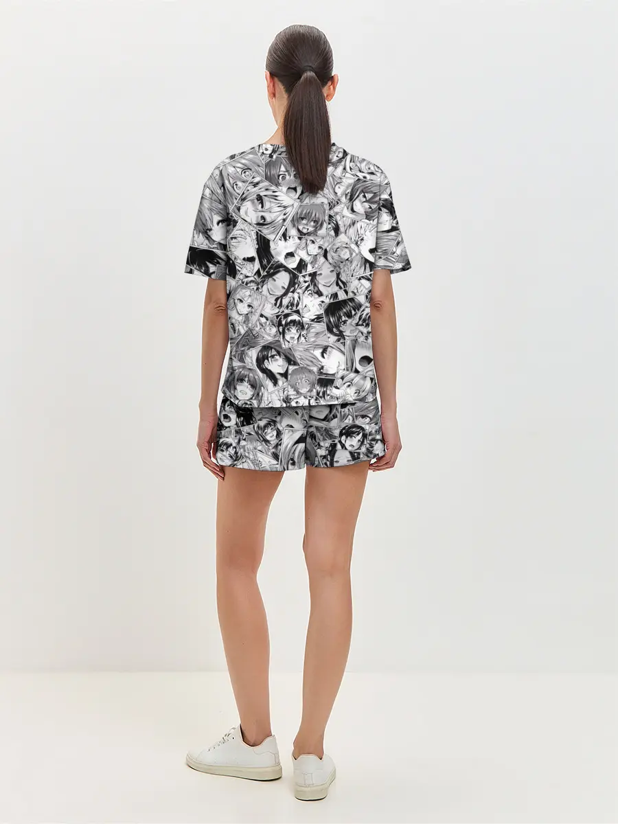 Женская пижама с шортами / Manga ahegao