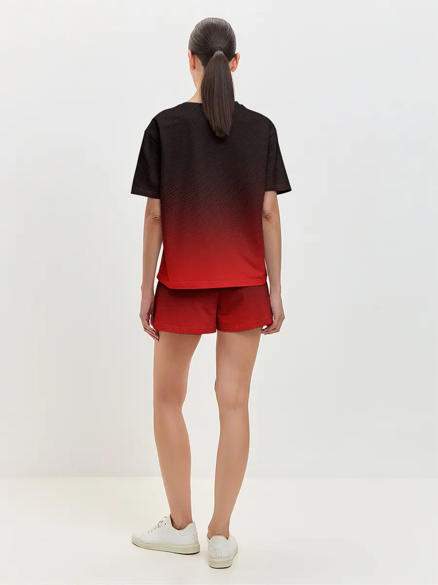 Женская пижама с шортами / RED CARBON