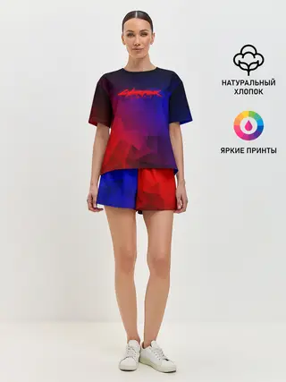 Женская пижама с шортами / CYBERPUNK 2077 | КИБЕРПАНК 2077