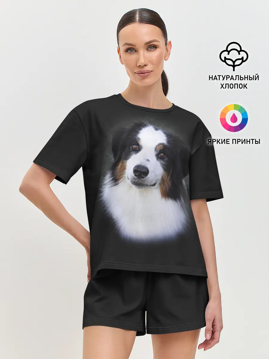 Женская пижама с шортами / Собака