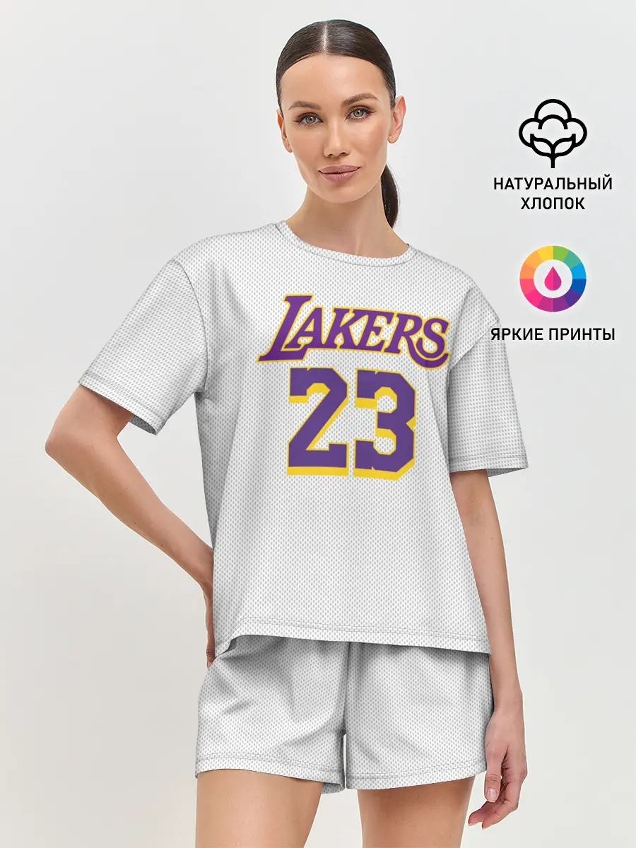 Женская пижама с шортами / James 18-19 third LA Lakers