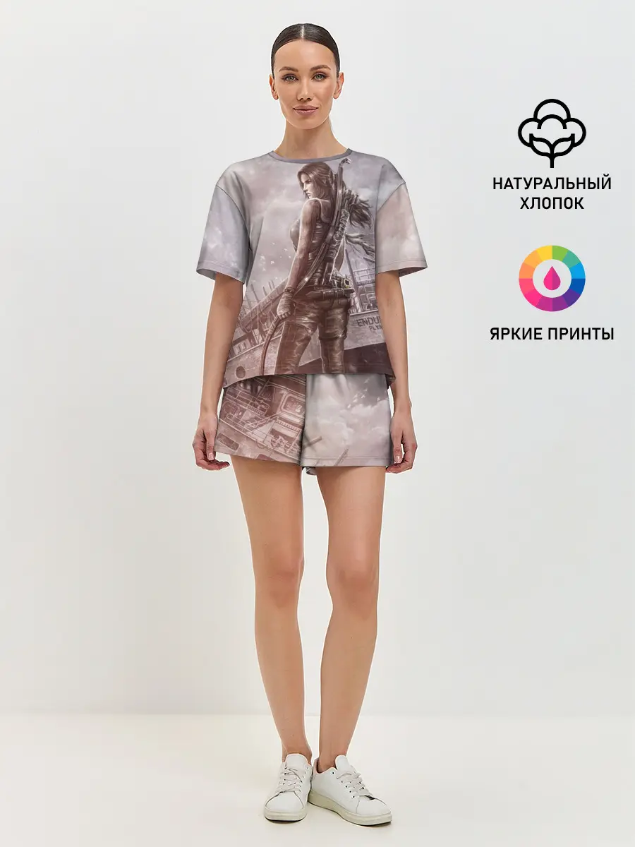 Женская пижама с шортами / Tomb Raider