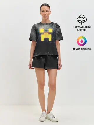 Женская пижама с шортами / BLACK Creeper