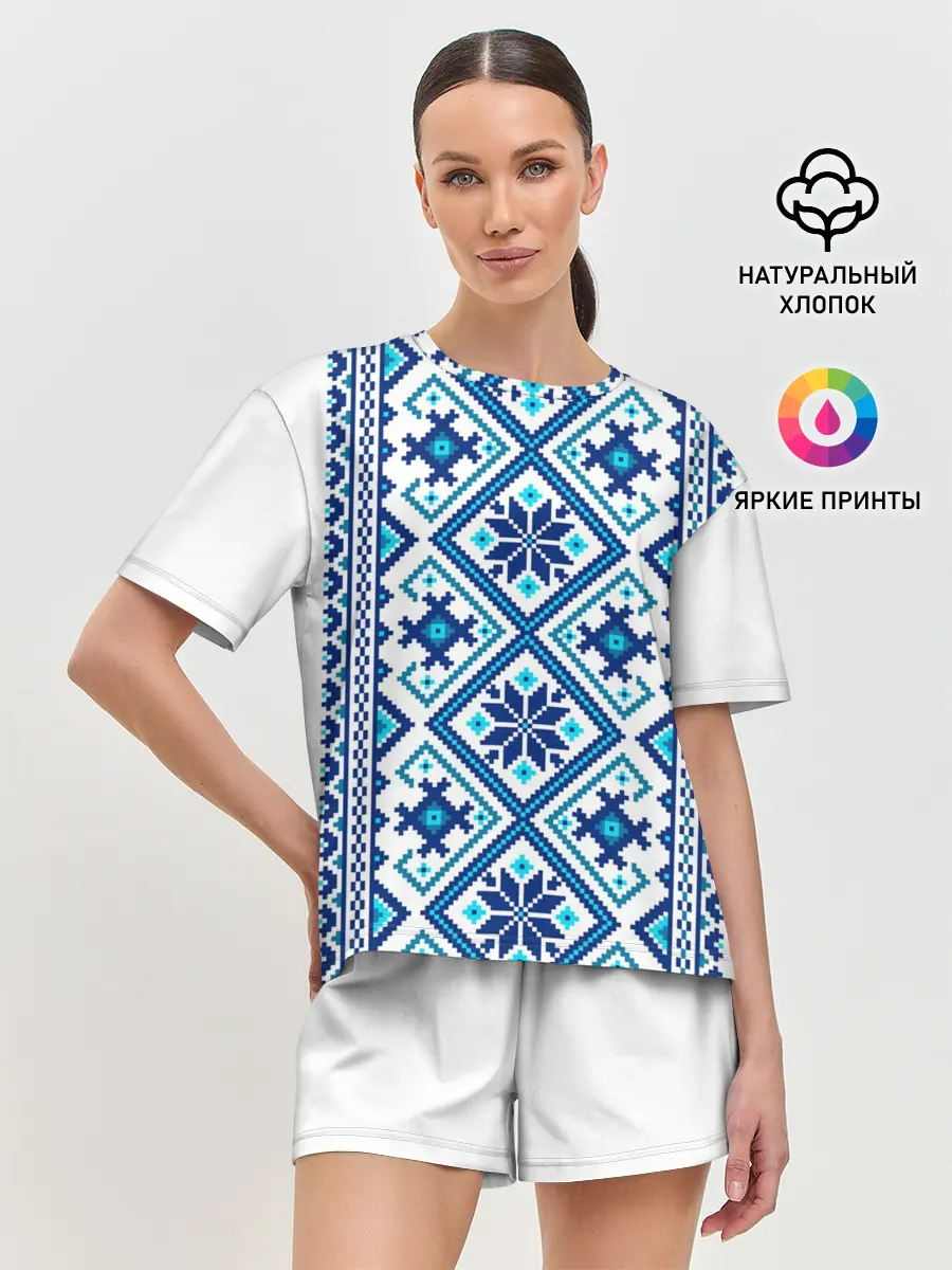 Женская пижама с шортами / русь