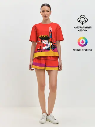 Женская пижама с шортами / Марс