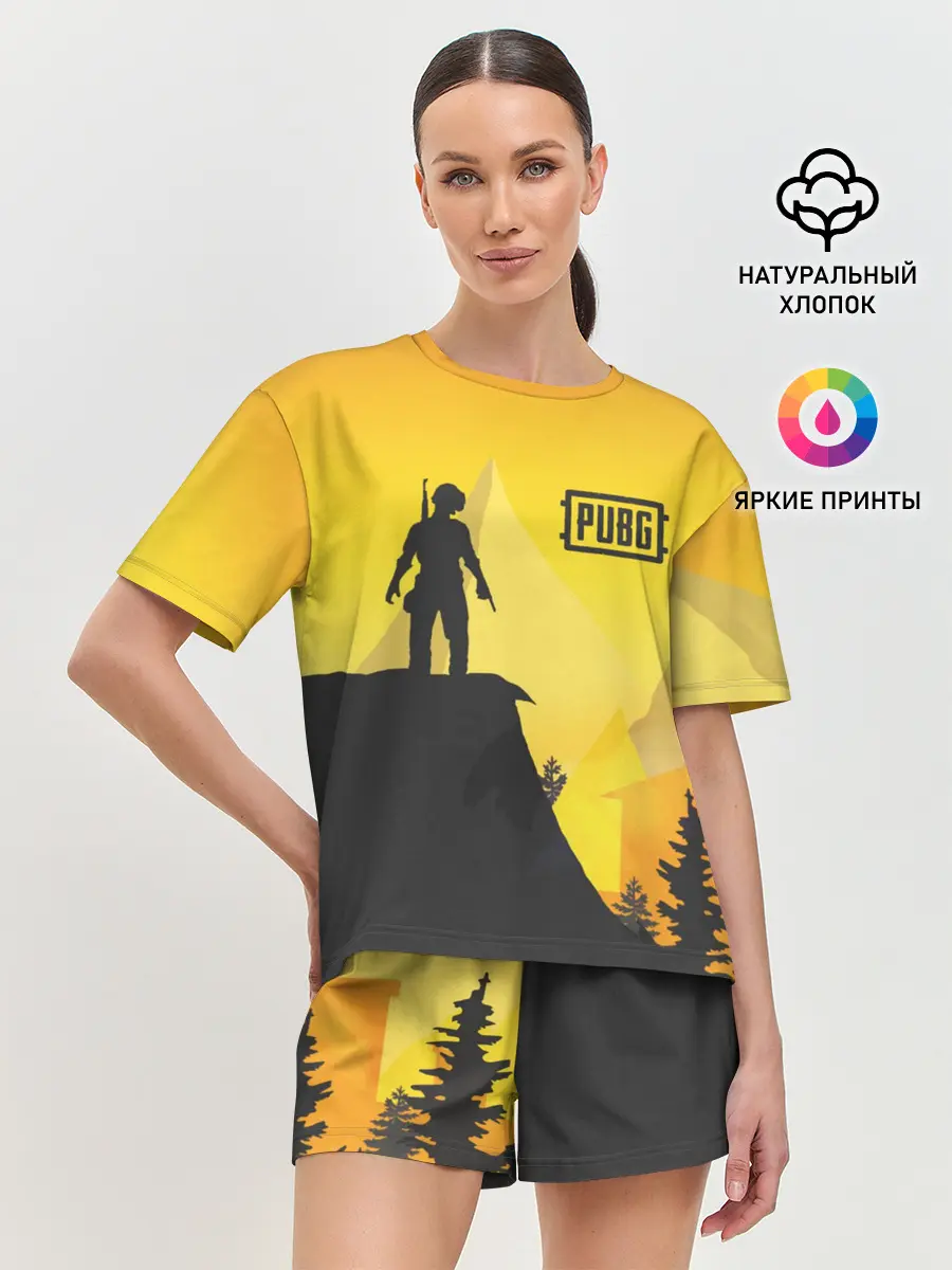 Женская пижама с шортами / PUBG