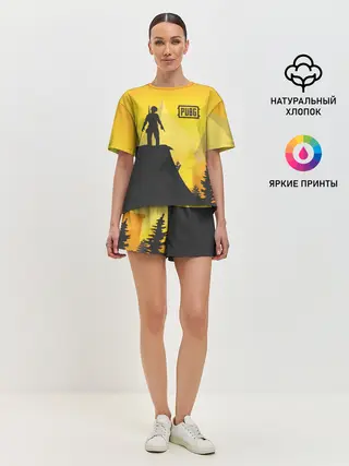 Женская пижама с шортами / PUBG