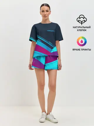 Женская пижама с шортами / CYBERPUNK 2077