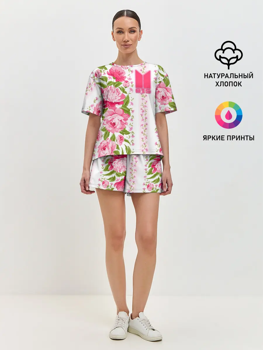 Женская пижама с шортами / BTS