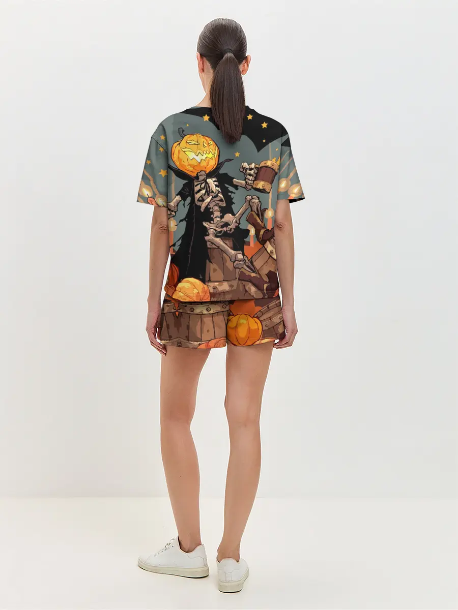 Женская пижама с шортами / Halloween