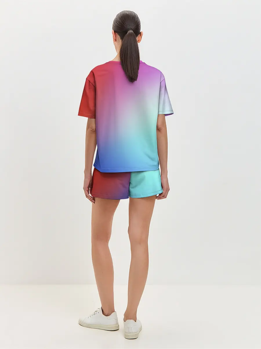 Женская пижама с шортами / Colorful Gradient