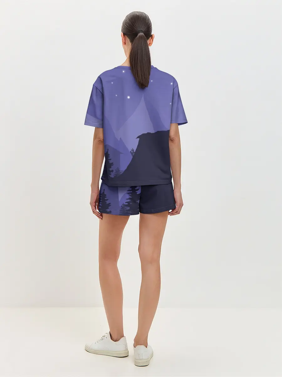 Женская пижама с шортами / Ночной PUBG