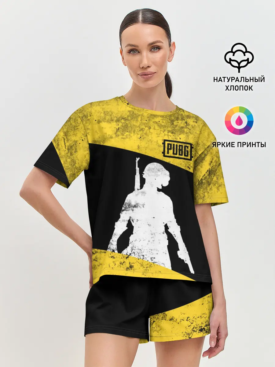 Женская пижама с шортами / PUBG Grunge