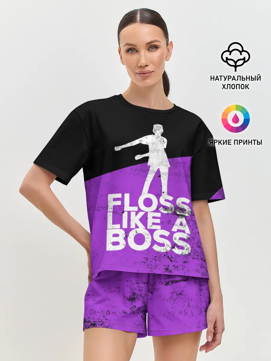 Женская пижама с шортами / Floss Like A Boss