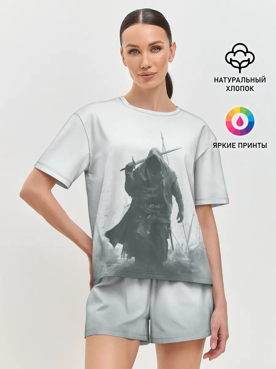 Женская пижама с шортами / После боя