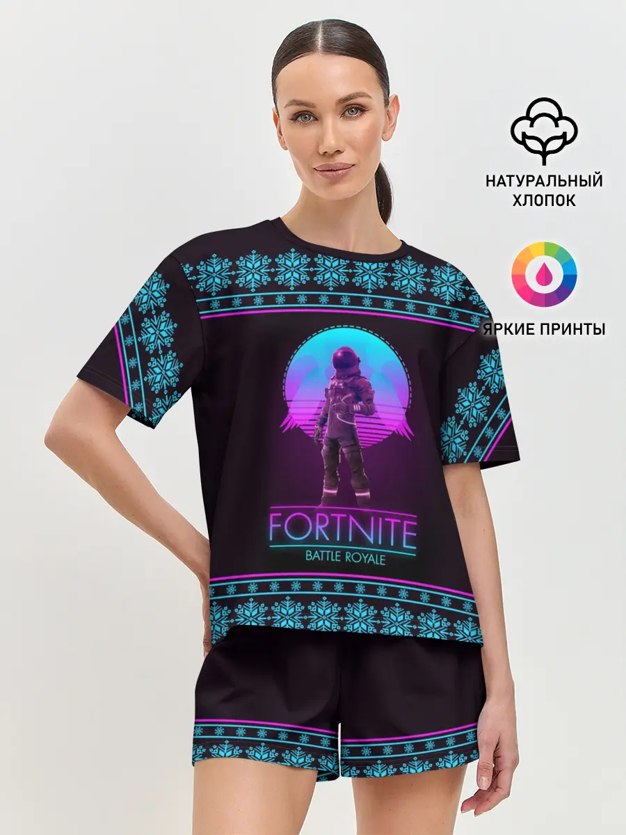 Женская пижама с шортами / Fortnite