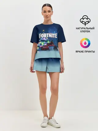 Женская пижама с шортами / Fortnite Новый год