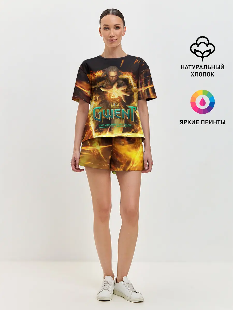 Женская пижама с шортами / GWENT: The Witcher Card Game