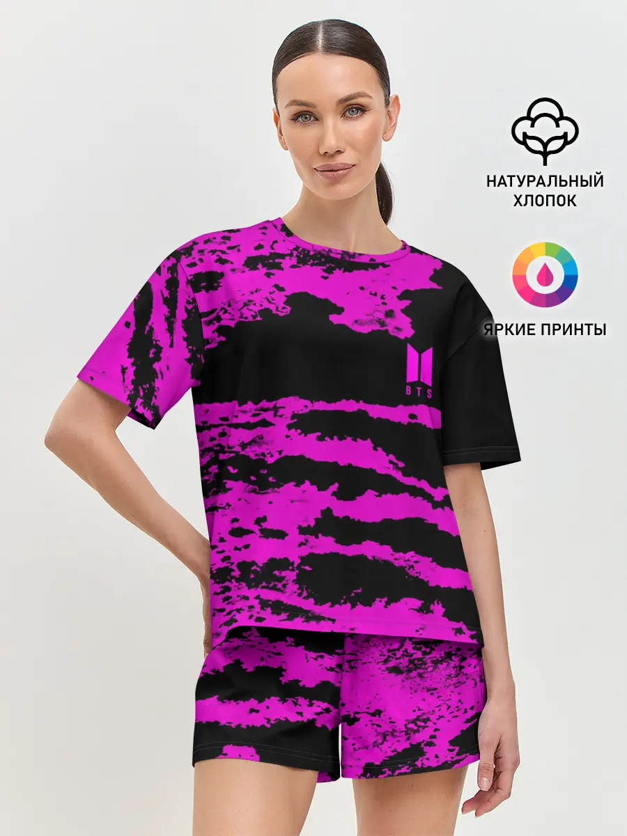 Женская пижама с шортами / BTS