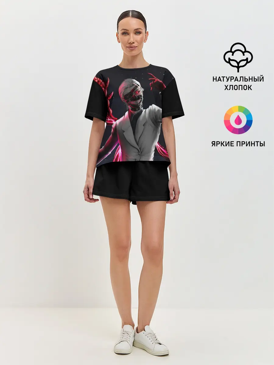 Женская пижама с шортами / Ken Kaneki машет рукой