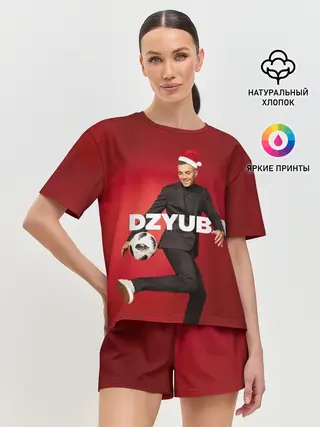 Женская пижама с шортами / Новогодний Дзюба