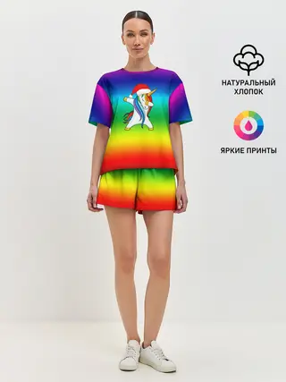 Женская пижама с шортами / Dab New Year