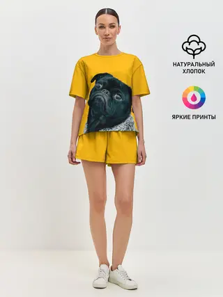 Женская пижама с шортами / Бульдожка