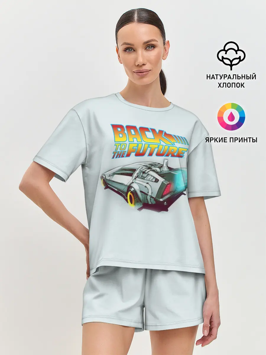 Женская пижама с шортами / Back to the future_4