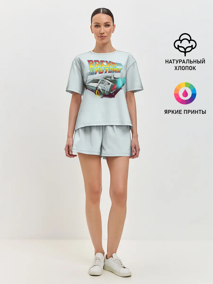 Женская пижама с шортами / Back to the future_4