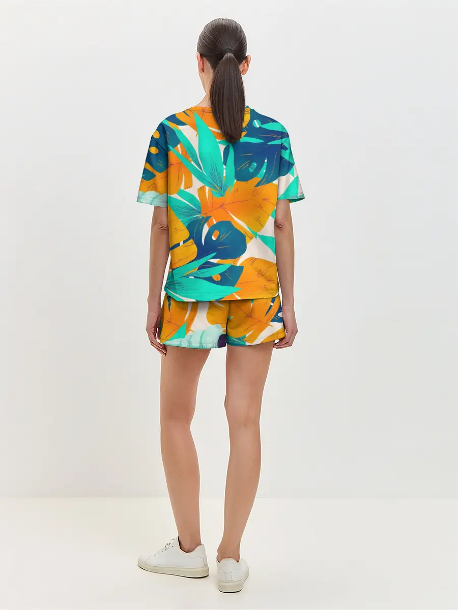 Женская пижама с шортами / Тропики
