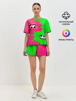 Женская пижама с шортами / Splatoon