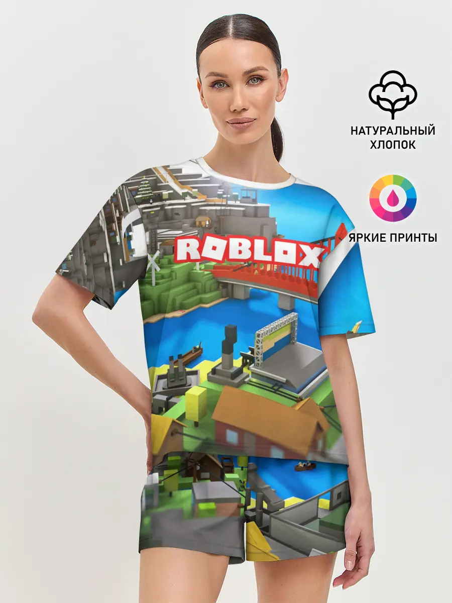 Женская пижама с шортами / ROBLOX