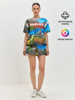 Женская пижама с шортами / ROBLOX