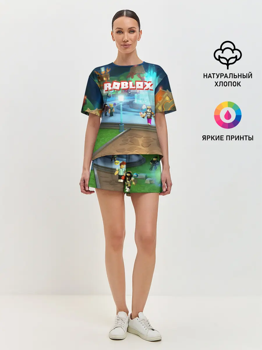 Женская пижама с шортами / ROBLOX