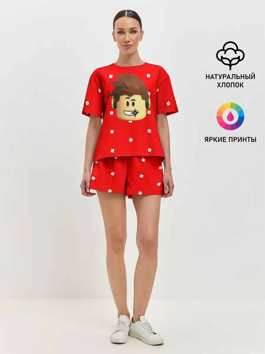 Женская пижама с шортами / ROBLOX Head