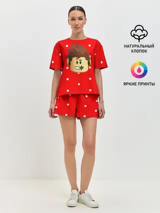 Женская пижама с шортами / ROBLOX Head