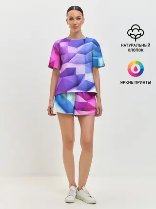 Женская пижама с шортами / Текстура