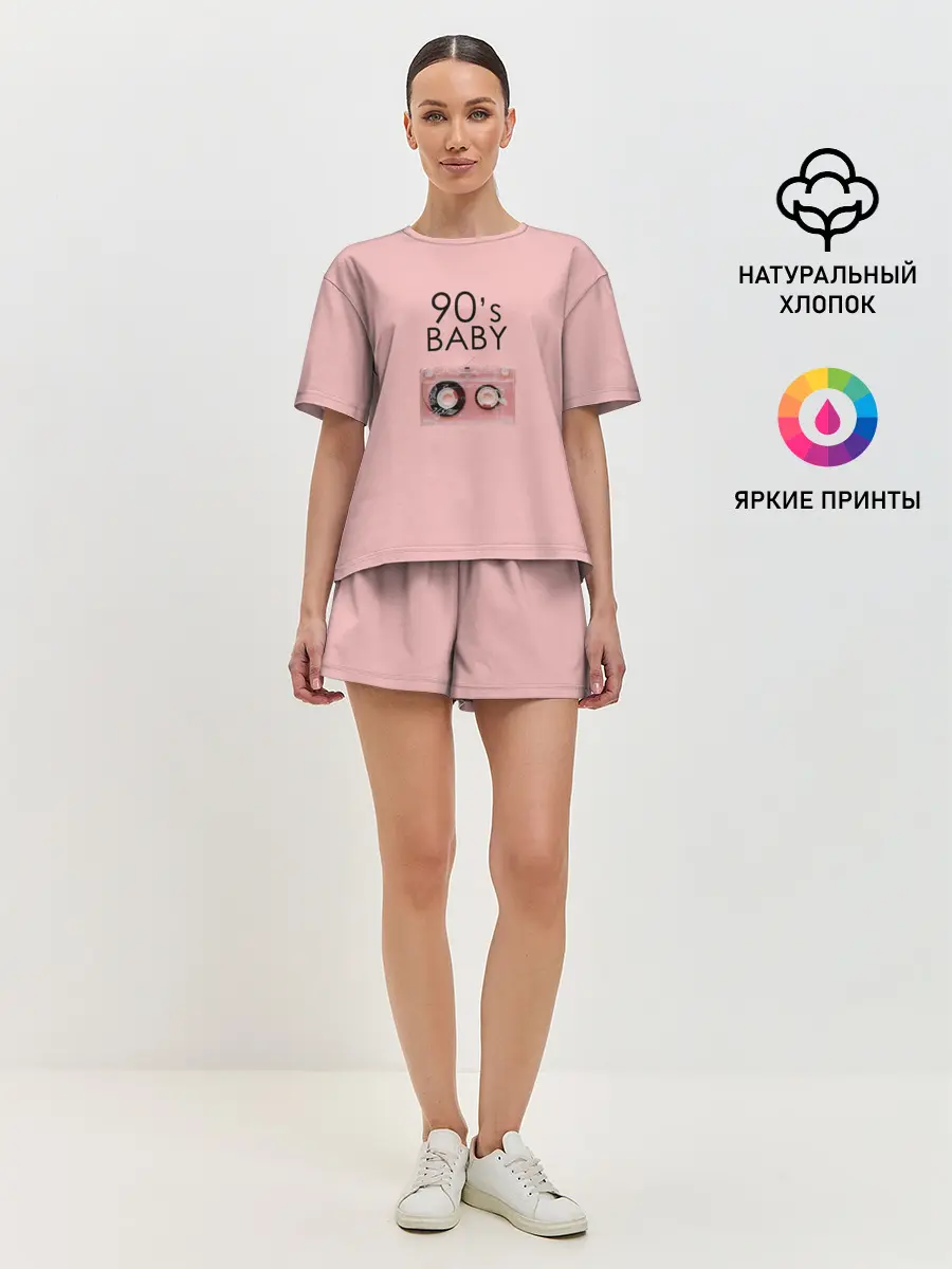 Женская пижама с шортами / 90-е
