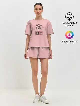 Женская пижама с шортами / 90-е