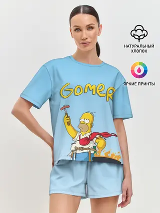 Женская пижама с шортами / Гомер