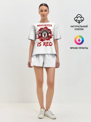 Женская пижама с шортами / Манчестер Юнайтед