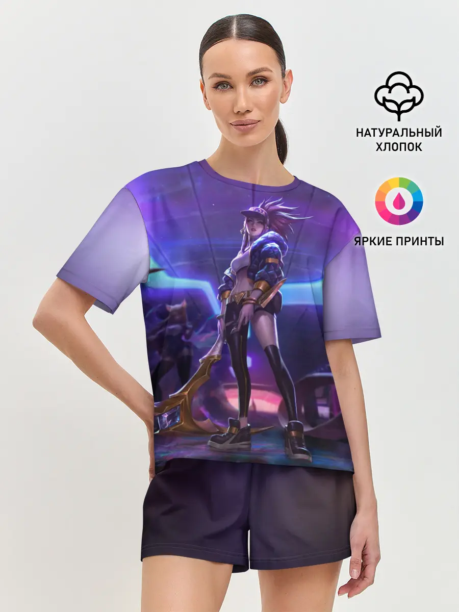 Женская пижама с шортами / Akali. KDA