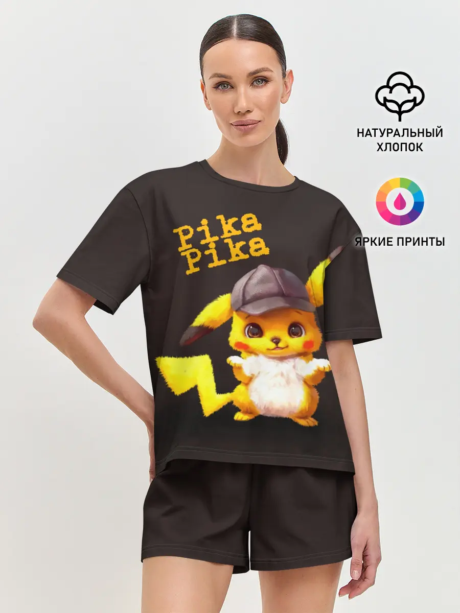 Женская пижама с шортами / Пика - пика