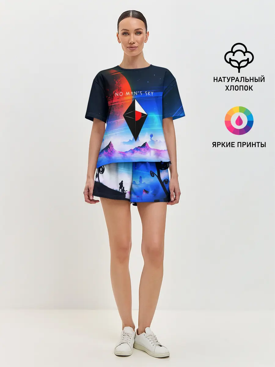 Женская пижама с шортами / NO MANS SKY