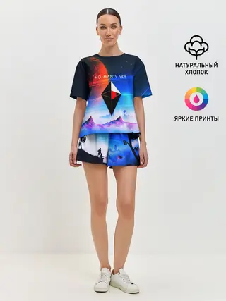 Женская пижама с шортами / NO MANS SKY