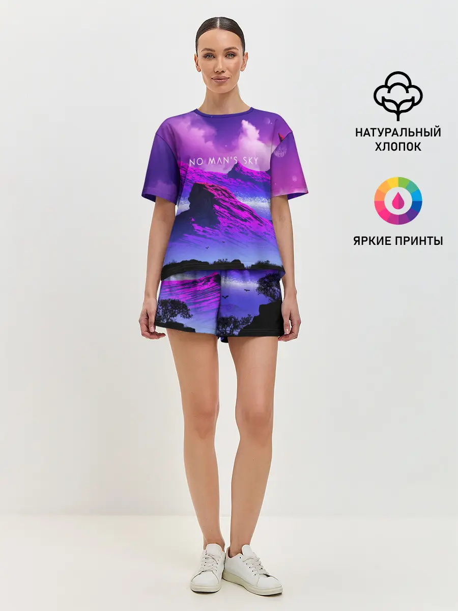 Женская пижама с шортами / No Mans Sky