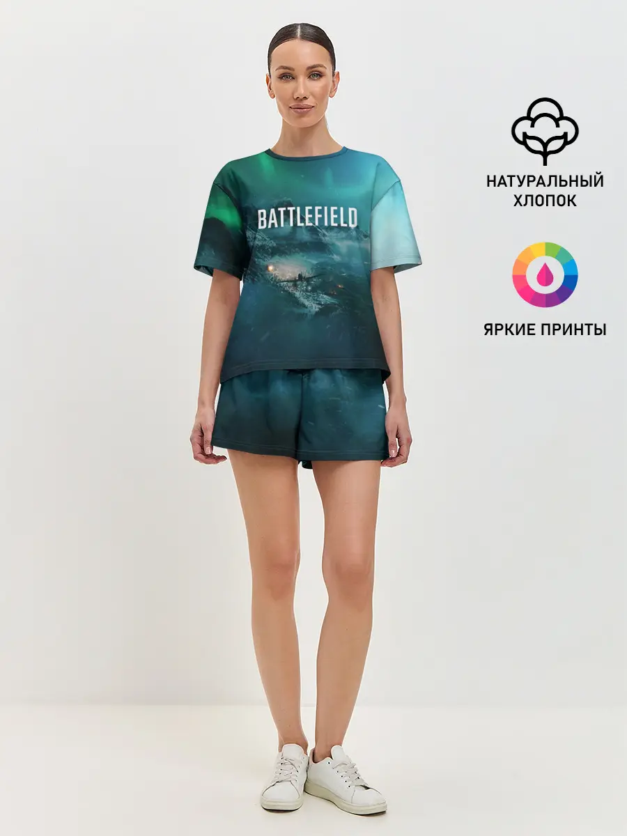 Женская пижама с шортами / BATTLEFIELD