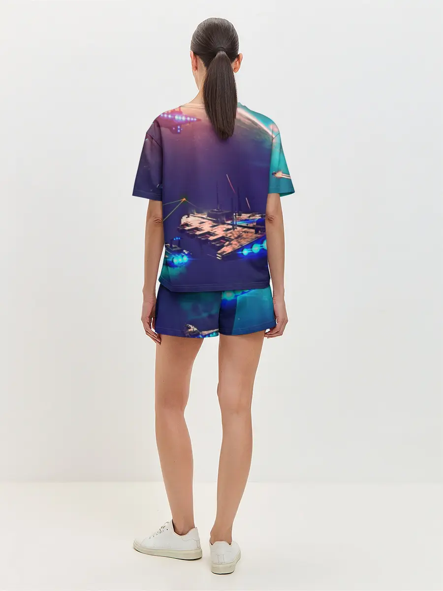 Женская пижама с шортами / NO MANS SKY