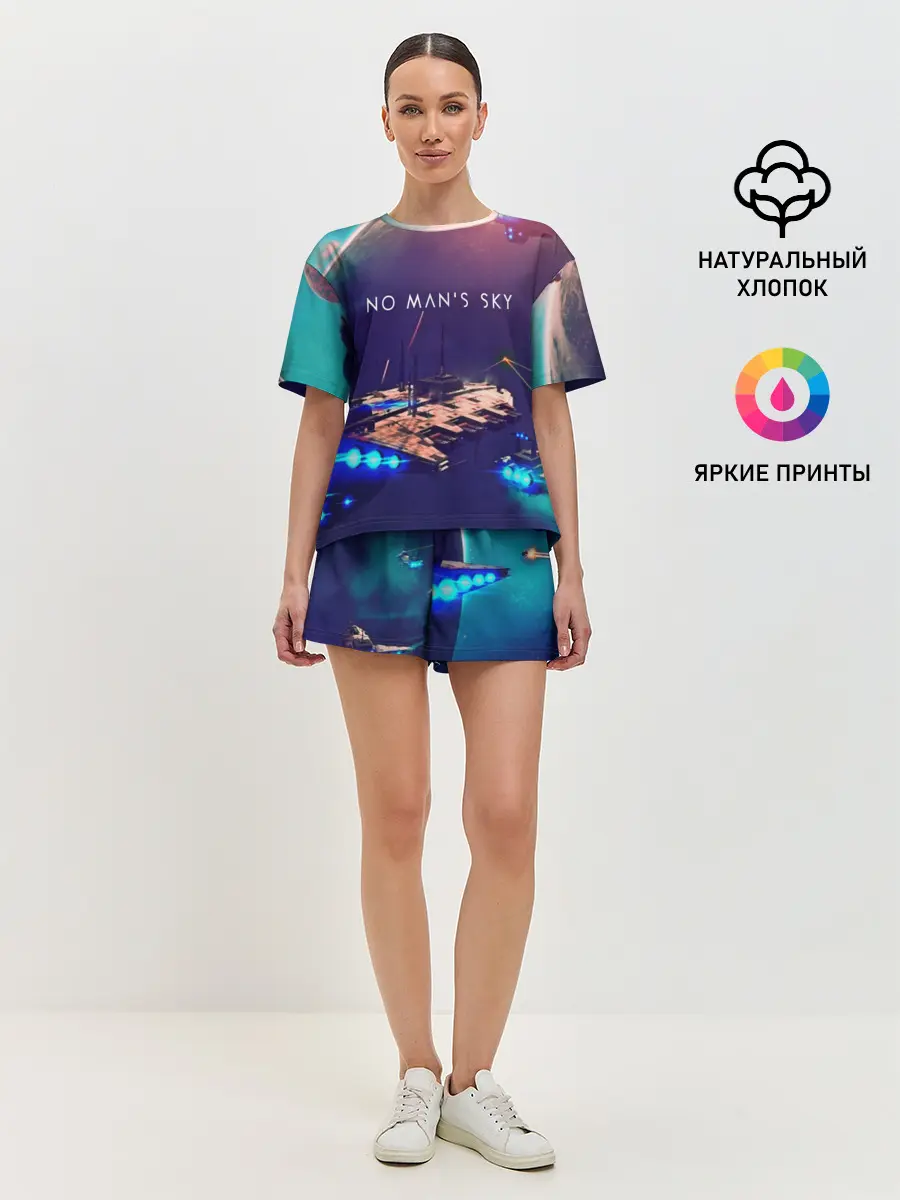 Женская пижама с шортами / NO MANS SKY
